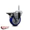Service Caster 4 Inch Blue Polyurethane Wheel Swivel 58 Inch Threaded Stem Caster with Brake SCC SCC-TS20S414-PPUB-BLUE-PLB-58212 - alternate 2